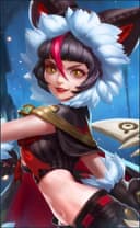 Ruby wearing the Cat Girl skin, in-game portrait
