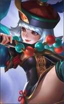 Ruby wearing the Lady Zombie skin, in-game portrait