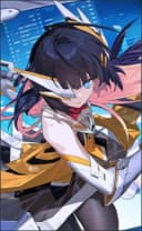 Ruby wearing the Mecha Maiden skin, in-game portrait