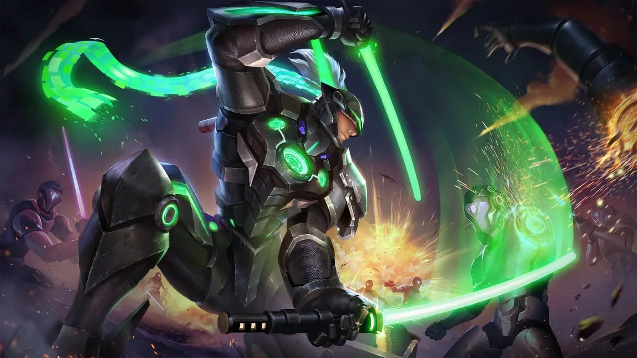 Saber Force Warrior skin artwork