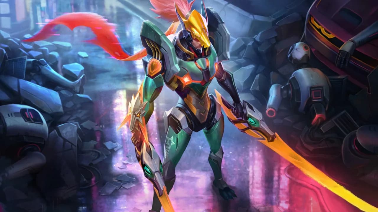 Saber Steel of Hound skin artwork