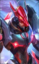 Saber wearing the Iron Hound skin, in-game portrait