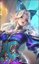 Selena wearing the Curse of Cinder skin, in-game portrait