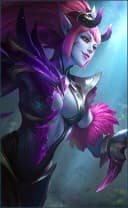Selena wearing the Abyssal Witch skin, in-game portrait