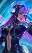 Selena wearing the Virus skin, in-game portrait