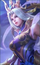 Selena wearing the Thunder Flash skin, in-game portrait
