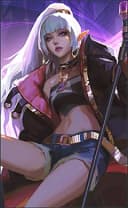 Selena wearing the S.T.U.N. Selena skin, in-game portrait