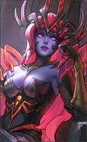 Selena wearing the Lady Vengeance skin, in-game portrait