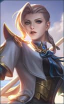 Silvanna wearing the Imperial Knightess skin, in-game portrait