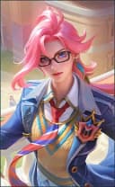 Silvanna wearing the Classroom Charm skin, in-game portrait
