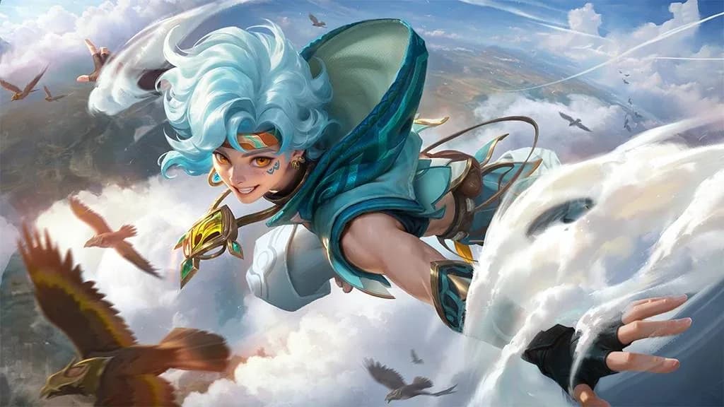Sora Azure Cloud skin artwork