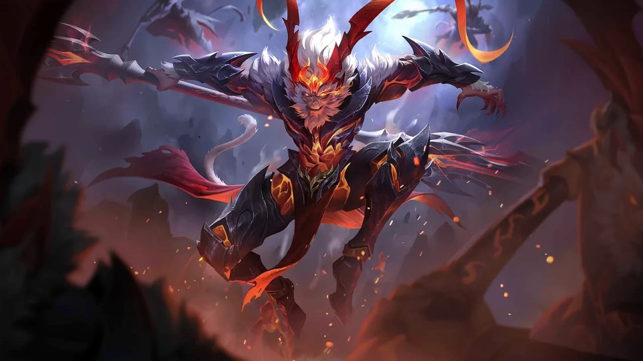 Sun Wicked Flames skin artwork