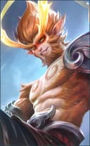 Sun wearing the Monkey King skin, in-game portrait
