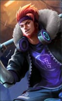 Sun wearing the Street Legend skin, in-game portrait