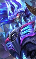 Terizla wearing the Soulblight Tyrant skin, in-game portrait