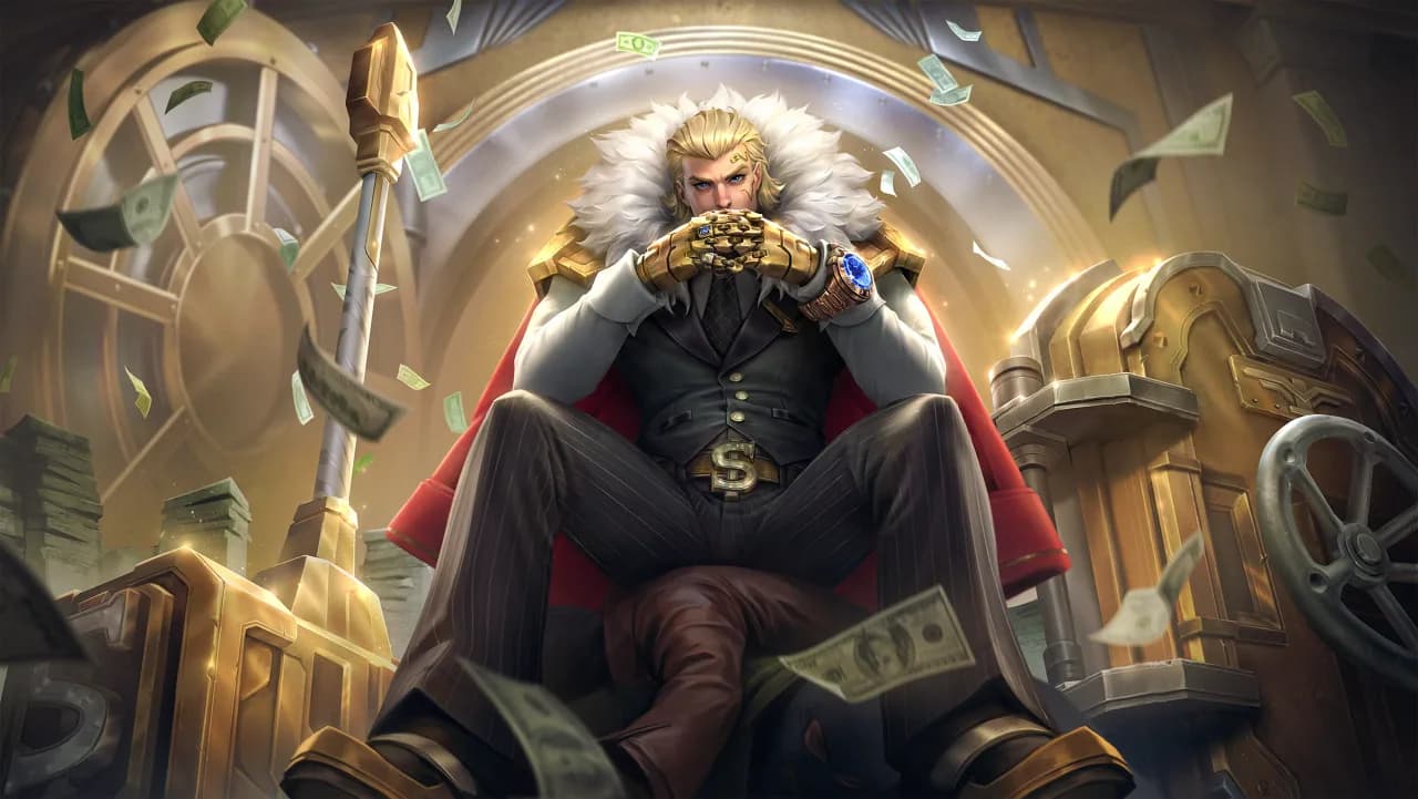 Tigreal Gold Baron skin artwork