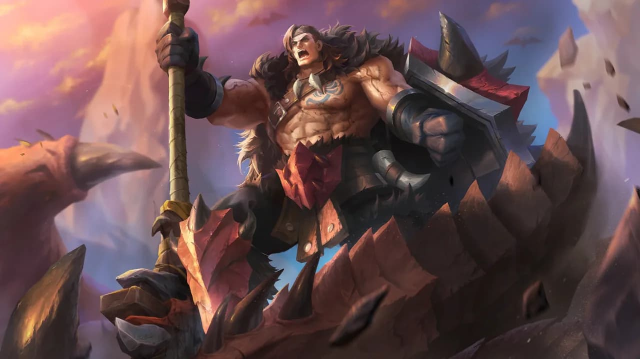 Tigreal Wyrmslayer skin artwork