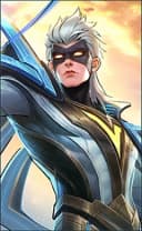 Vale wearing the Blizzard Storm skin, in-game portrait