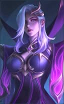 Valentina wearing the Twilight Charmer skin, in-game portrait