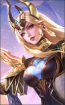 Valentina wearing the Dark Nexus skin, in-game portrait