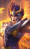 Valir wearing the Phoenix Ikki skin, in-game portrait