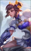 Wanwan wearing the Darting Star skin, in-game portrait