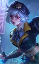 Wanwan wearing the Shoujo Commander skin, in-game portrait