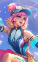 Wanwan wearing the Summer Splash skin, in-game portrait