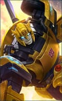 X.Borg wearing the Bumblebee skin, in-game portrait