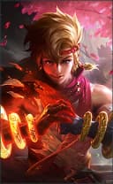 Yin wearing the Martial Genius skin, in-game portrait