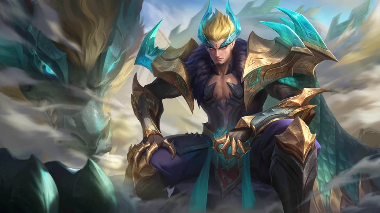 Yu Zhong Emerald Dragon skin artwork