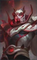 Yu Zhong wearing the Blood Serpent skin, in-game portrait