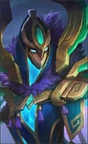 Yve wearing the Ruin Protectress skin, in-game portrait