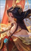 Zetian wearing the Celestial Empress skin, in-game portrait