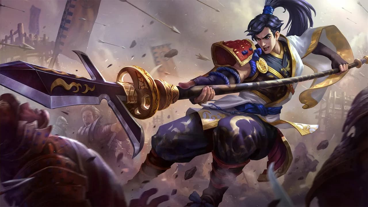 Zilong Eastern Warrior skin artwork