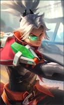 Zilong wearing the Storm Rider skin, in-game portrait