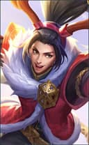 Zilong wearing the Christmas Carnival skin, in-game portrait