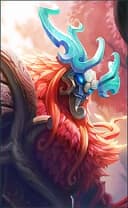 Belerick wearing the Tiger's Claw skin, in-game portrait
