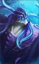 Belerick wearing the The Deep One skin, in-game portrait