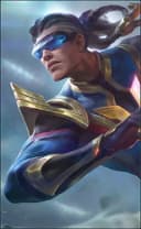Bruno wearing the Firebolt skin, in-game portrait