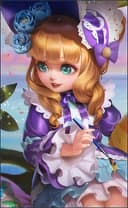 Chang'e wearing the Vine Cradle skin, in-game portrait