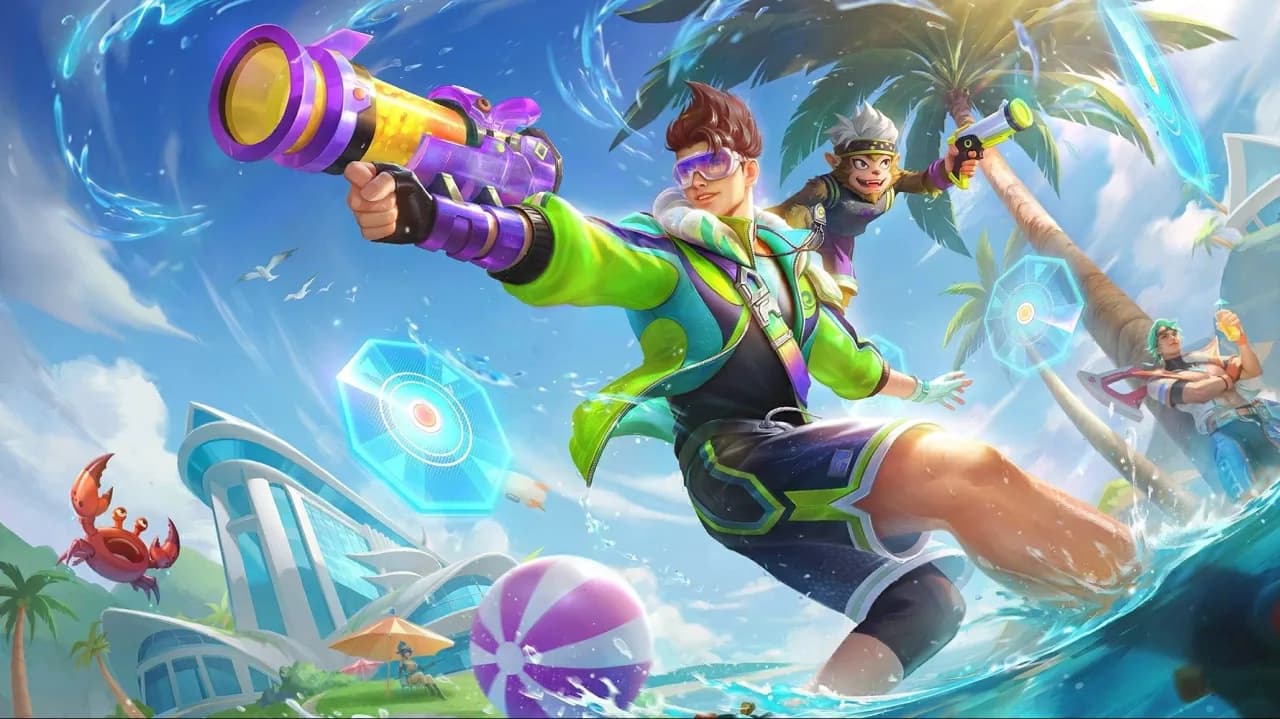 Claude Summer Cool skin artwork
