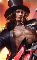Clint wearing the Rock and Roll skin, in-game portrait