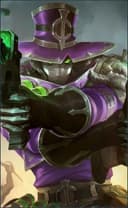 Clint wearing the Witch Hunter skin, in-game portrait