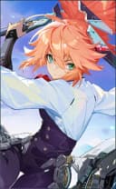 Fanny wearing the Blade of Kibou skin, in-game portrait