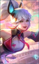 Fanny wearing the Heart Afloat skin, in-game portrait