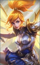 Fanny wearing the Lightborn - Ranger skin, in-game portrait