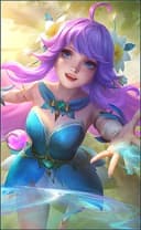 Floryn wearing the Springtide skin, in-game portrait