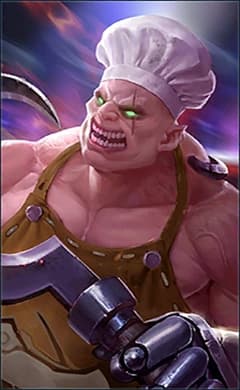 Franco wearing the Masterchef skin, in-game portrait