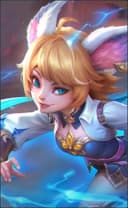 Joy wearing the Royal Protector skin, in-game portrait
